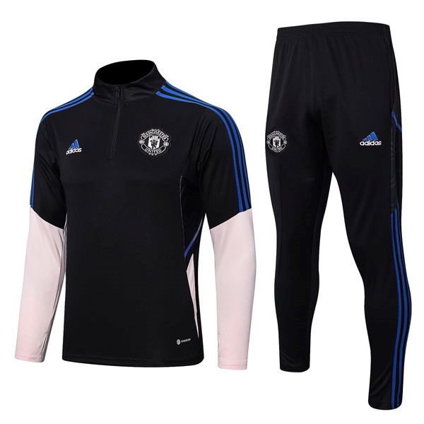 Felpa Manchester United 22/23 Nero Rosa